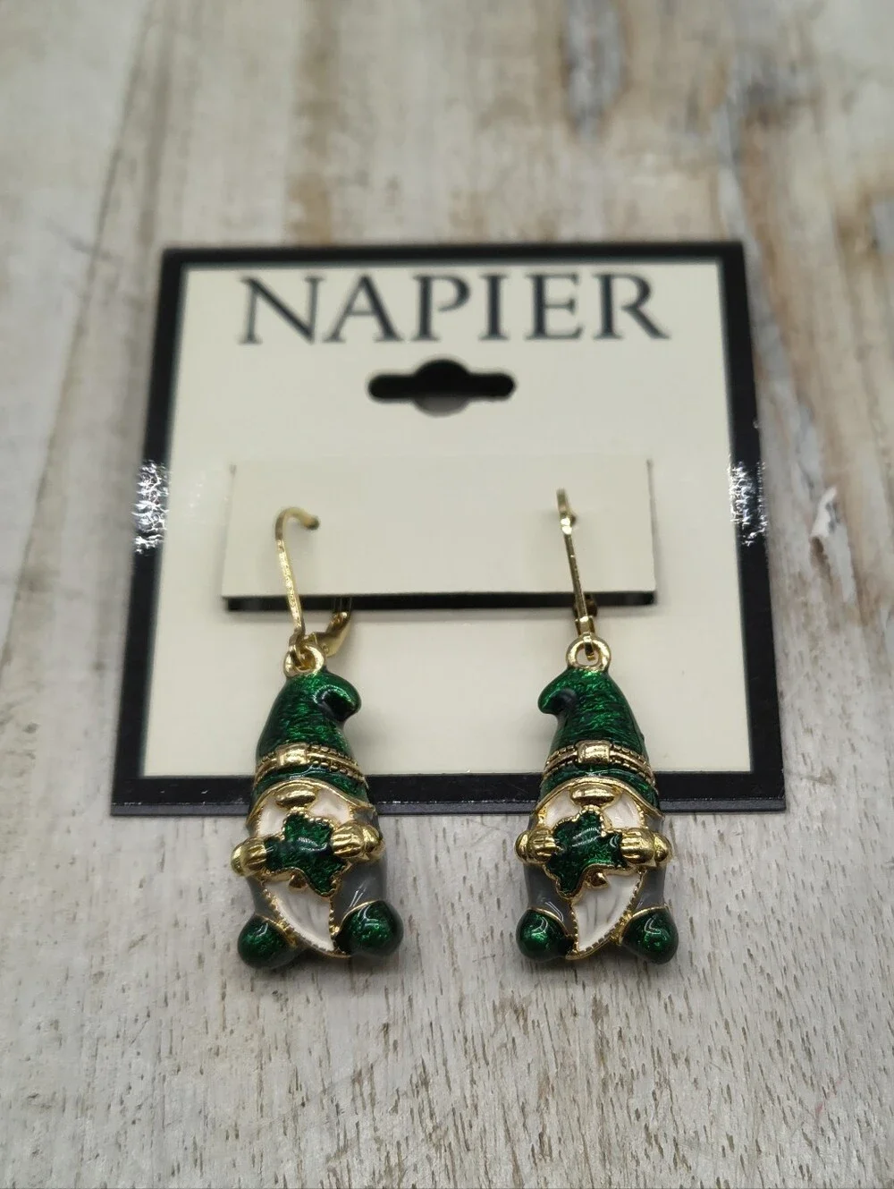 Napier St. Patrick's Gnome Earrings